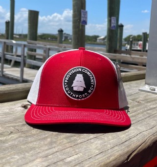 Rubber Label Hat Red/White